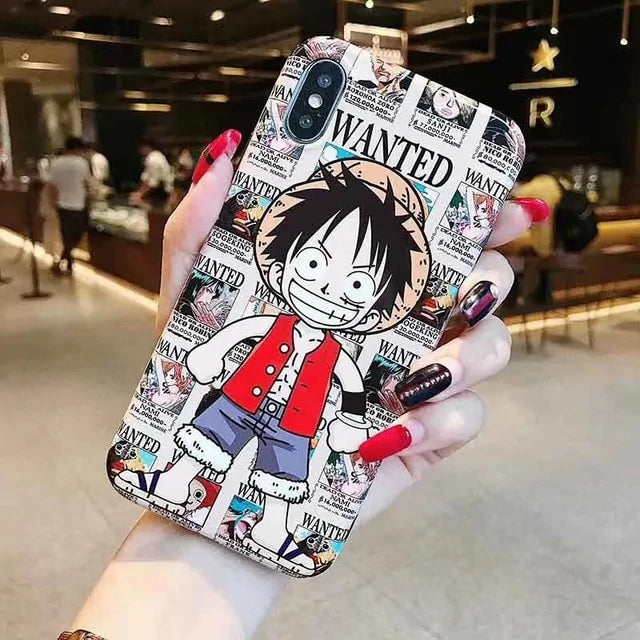 One Piece Luffy x Queen Anime IMD Phone Case for iPhone