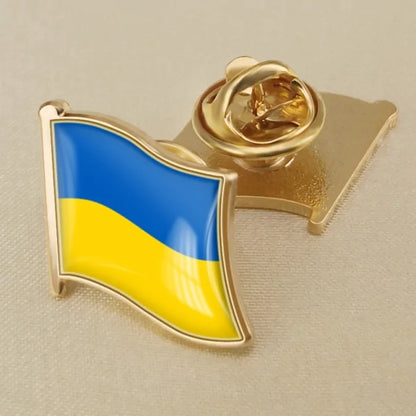 Ukrainian Flag Brooch