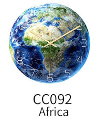 Glow-in-the-Dark African Wall Clock with Silent Mechanism