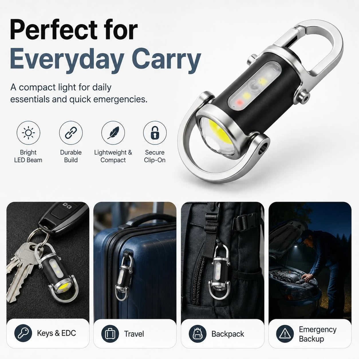 Rechargeable Mini Keychain Pocket Torch