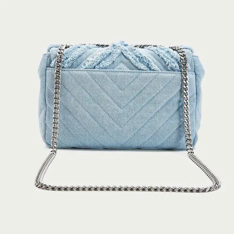 Denim Chain Bag