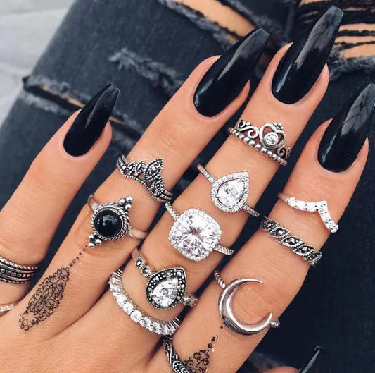 Goth Rings Set