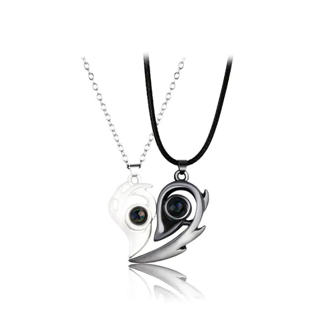 Magnetic Heart Couple Necklace