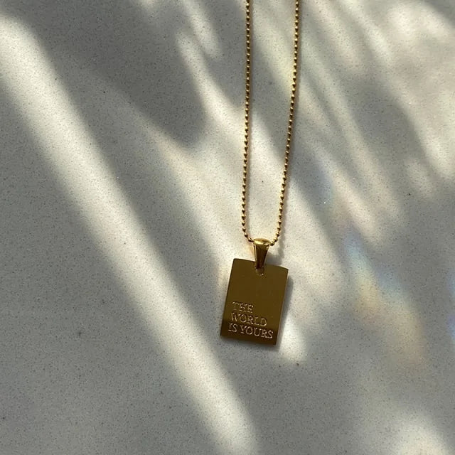 New Stylish Hiphop Word Pendant Necklace