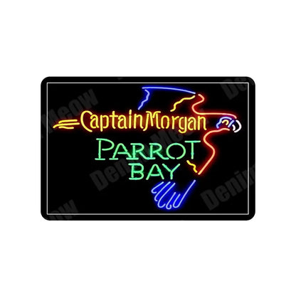 Parrot Bay Plaque Vintage Metal Tin Sign