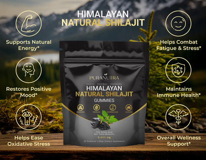 PURANUTRA® NATURAL SHILAJIT GUMMIES