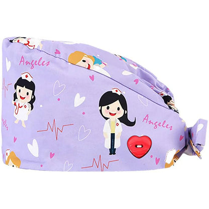 Cartoon Printed Nurse Hat