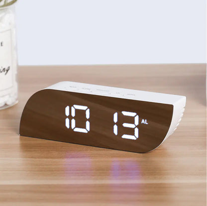 Multi-Function LED Mirror Alarm Clock with Night Light