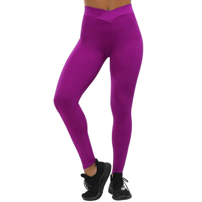 V-Waist Push Up Slim Leggings: Fashionable Workout & Pencil Pants for Women