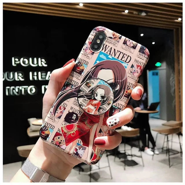 One Piece Luffy x Queen Anime IMD Phone Case for iPhone