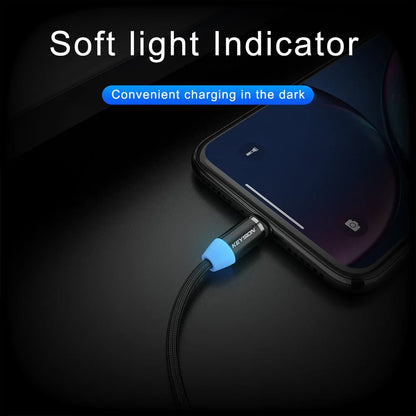 KEYSION LED Magnetic Fast Charging USB Cable