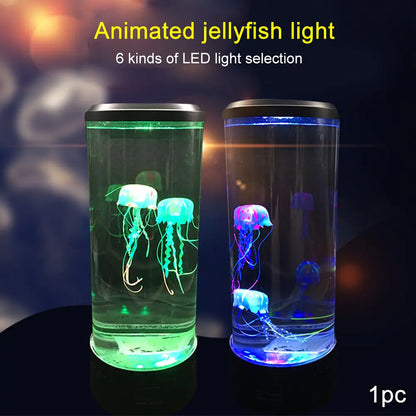 Jellyfish Lamp LED Night Light Remote Control I U240 Private Listing