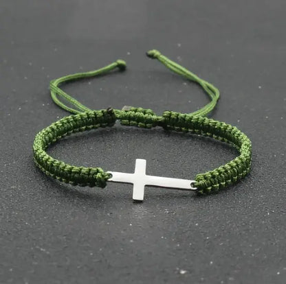 Rope Cross Bracelet