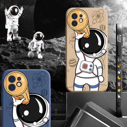 Cute Astronaut Hand Lanyard Phone Case