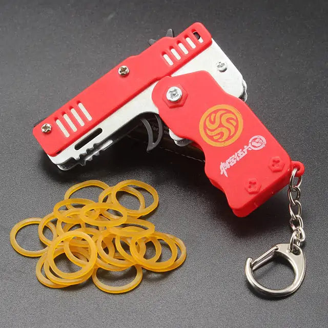 Metal Toy Gun Keychain