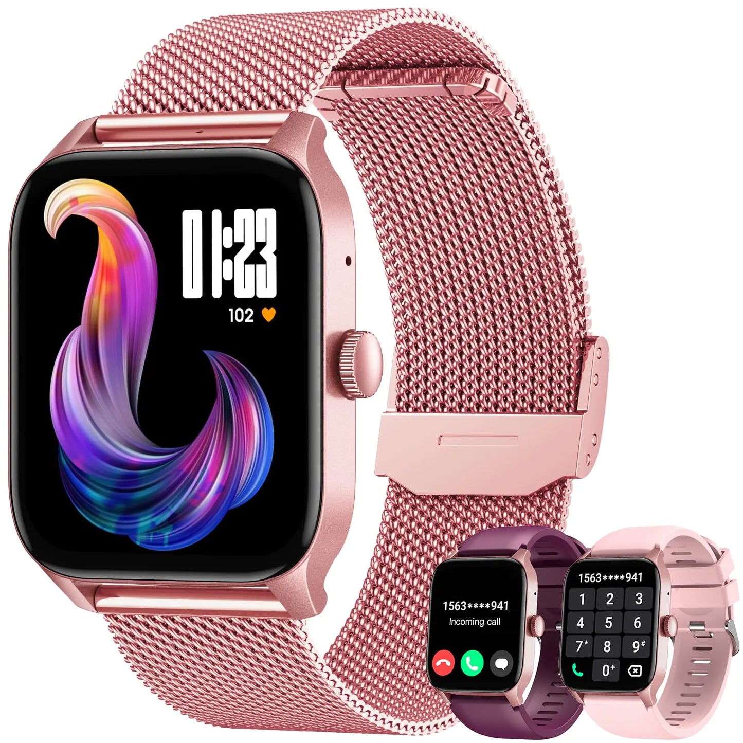 Smartwatch for Women Fitness Tracker Watch: Smart Watches for Women Android iOS Phones Make/Answer Call 1.83" Waterproof Digital Watches Heart Rate SpO2 Sleep Monitor 100+ Sport Mode Activity Tracker