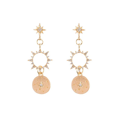 Crystal Sun Earrings