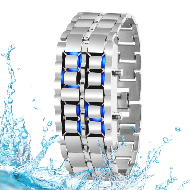 LED Mirror Lava Electronic Watch