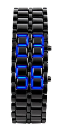 LED Mirror Lava Electronic Watch