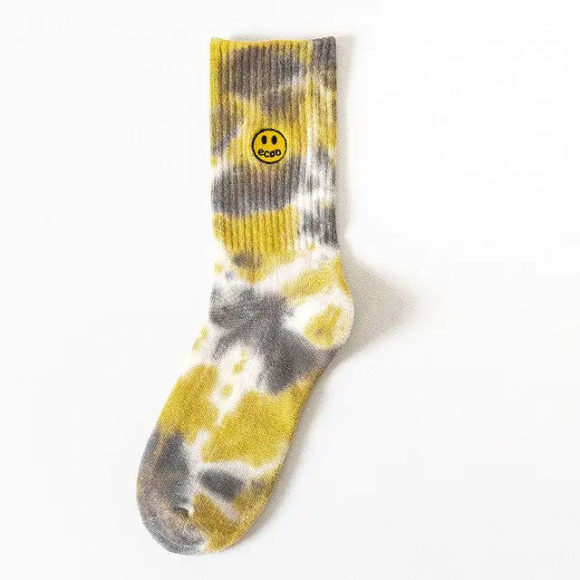 Embroidery Smile Face Socks