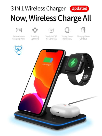 Wireless Charging Stand For Apple Watch And Iphone