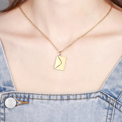 Envelope Pendent Necklace