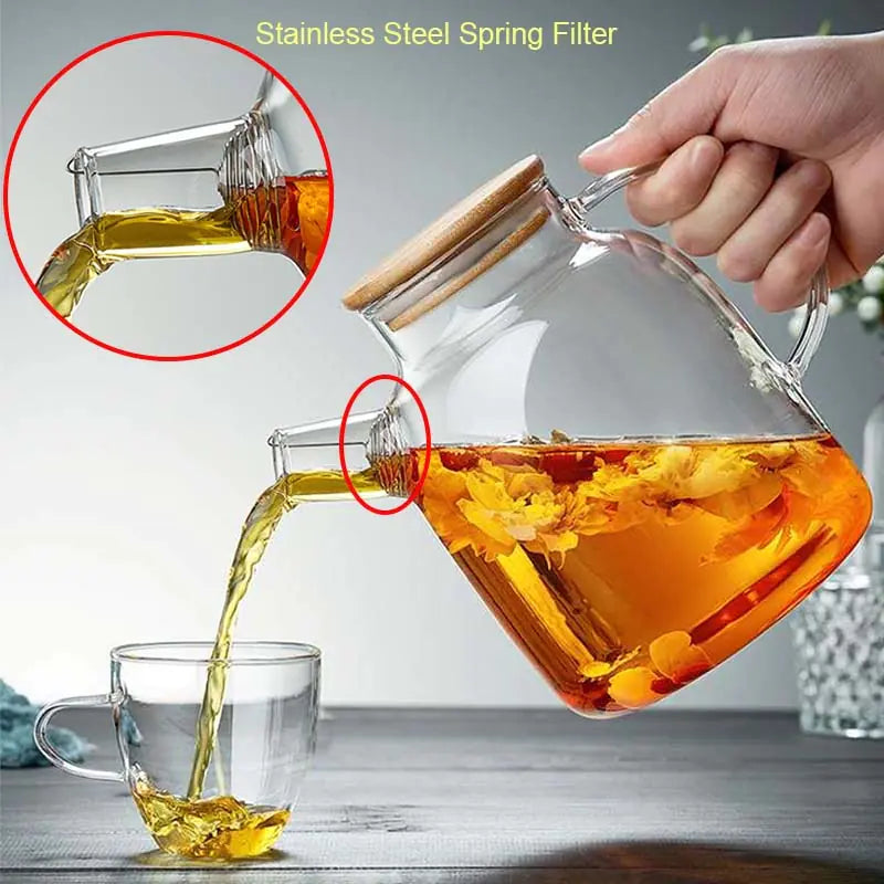 Big Heat Resistant Glass Teapot