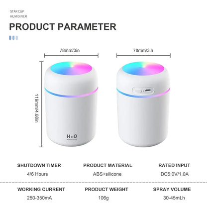 Colorful Night Light Humidifier