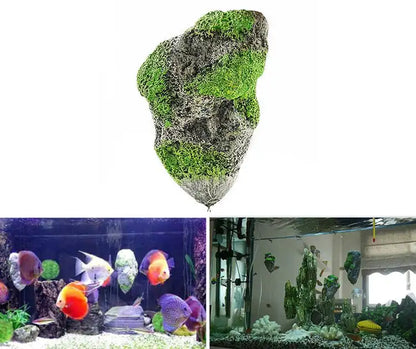 Floating Moss Rocks Aquarium Decorations