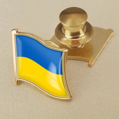 Ukrainian Flag Brooch