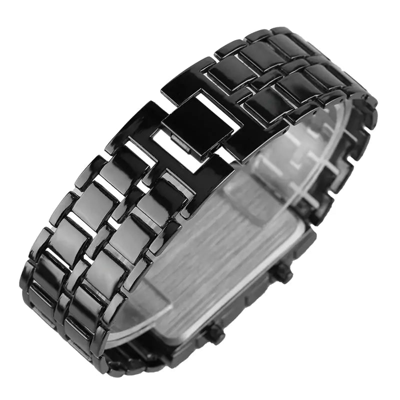 Digital Lava Wrist Watch