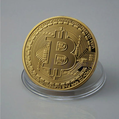 Bitcoin 24k Gold Plated Token