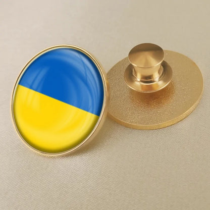 Ukrainian Flag Brooch