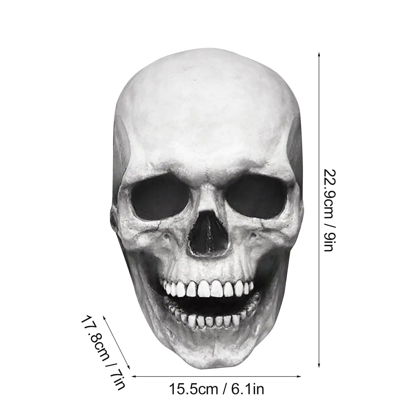 Talking Skull Mask - Moveable Jaw