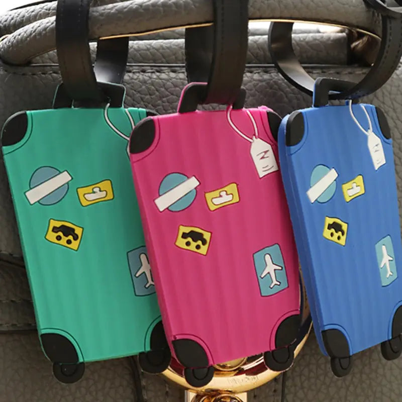 Fashion Silicone Luggage Tags Set