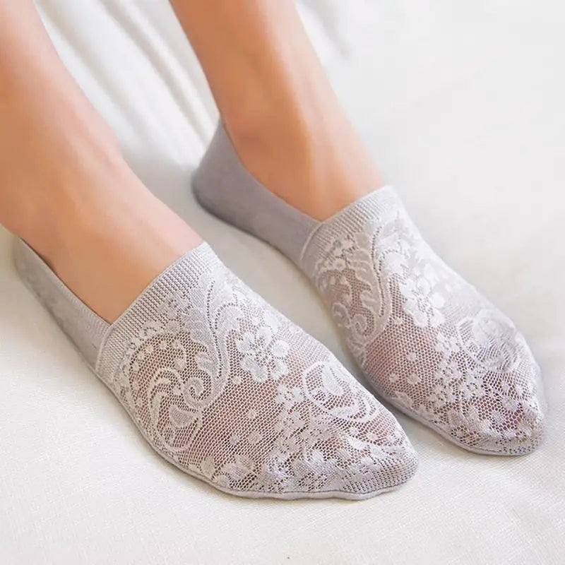 Summer Lace Flower Ankle Socks