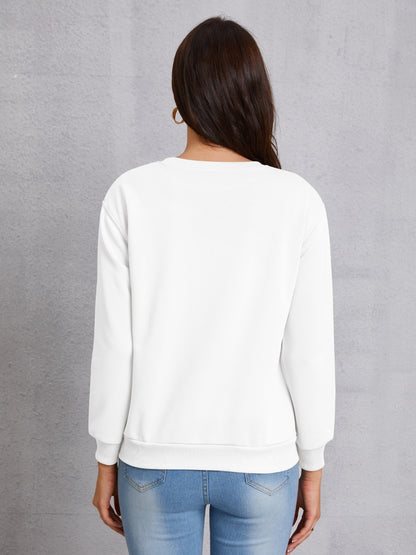 Lucky Clover Round Neck Sweatshirt