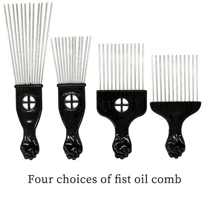 Anti-Static Metal Afro Pick Comb