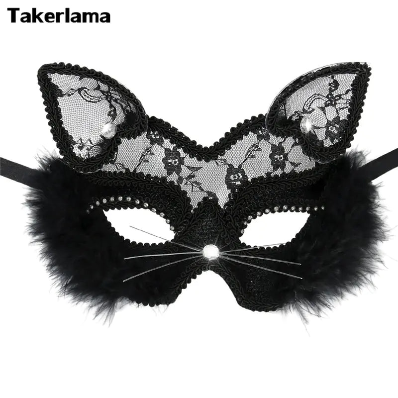 Lace Cats Eye Mask