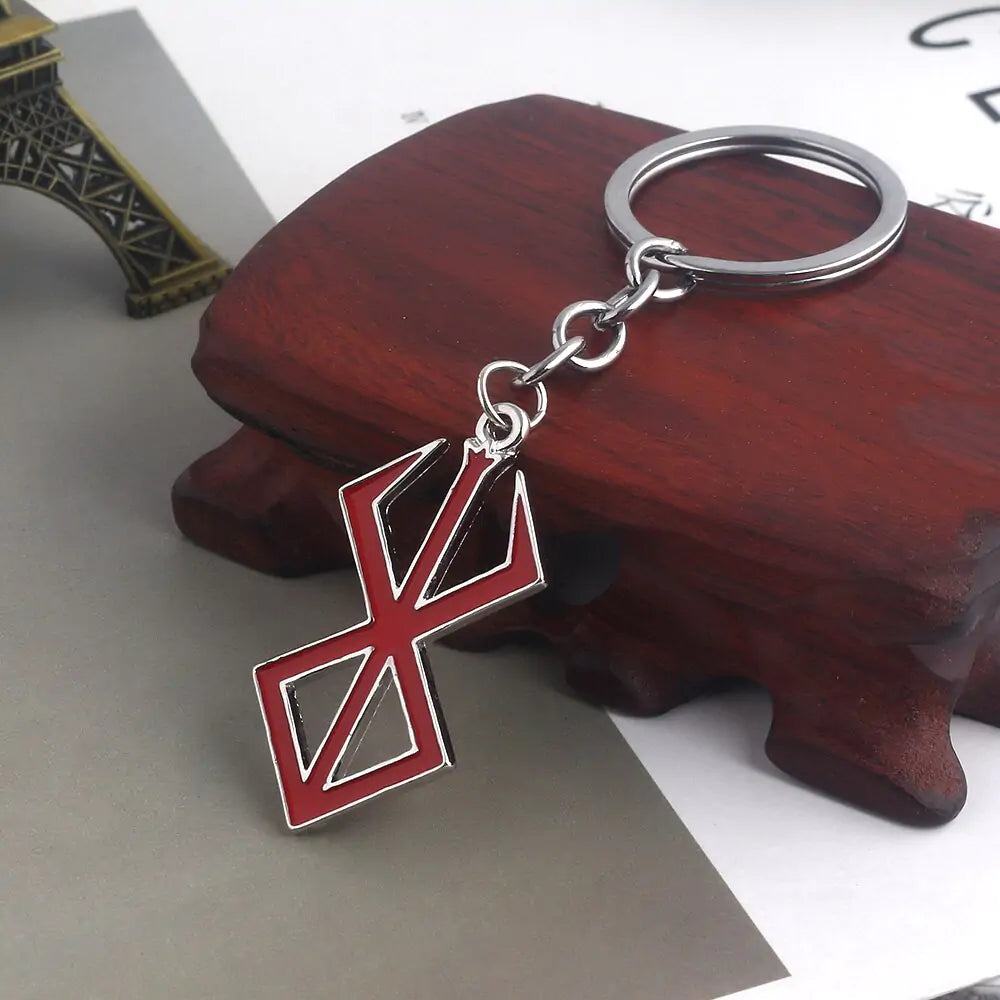 Red Logo Charms Keychain