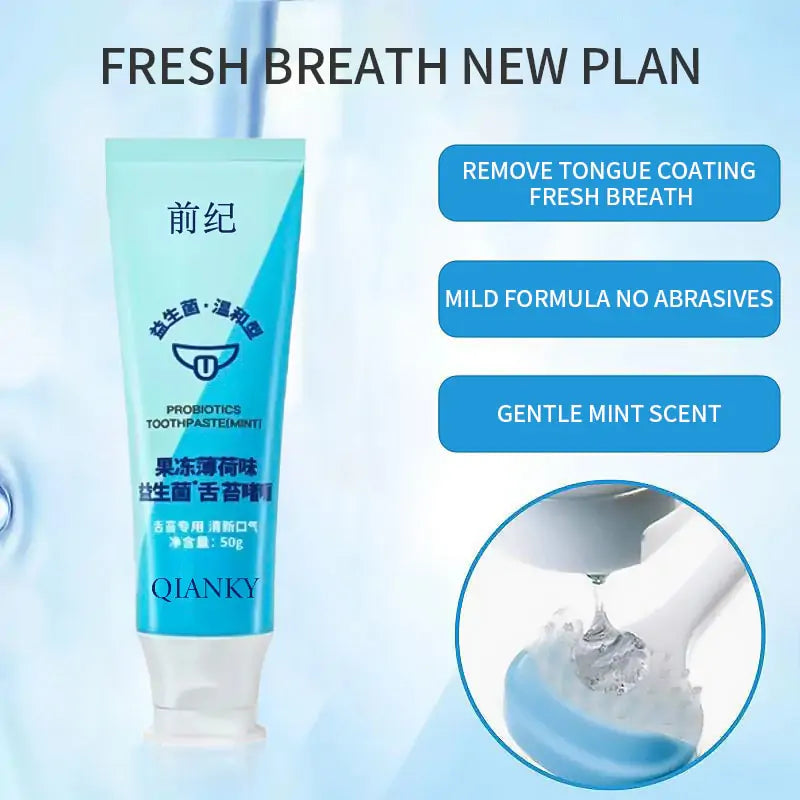 Tongue Scraper and Coating Cleaning Gel