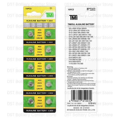 Round Cell Coin Alkaline Battery