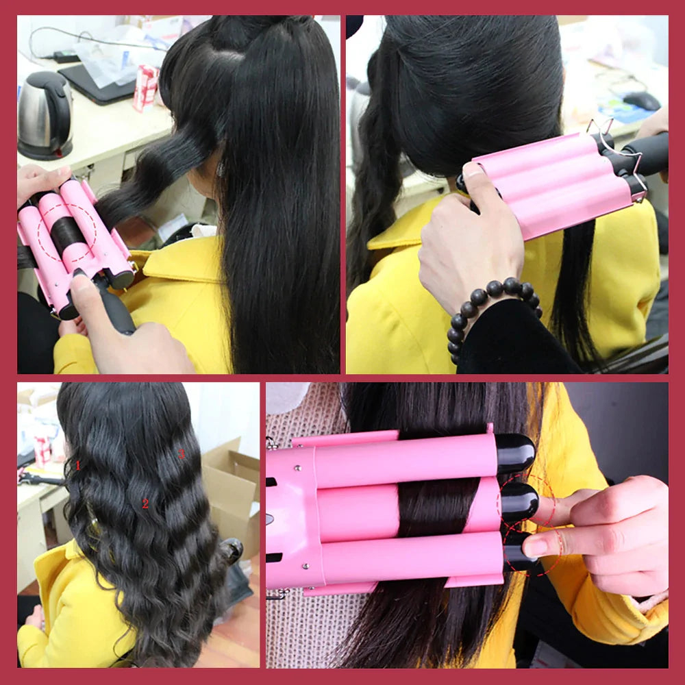 3 Barrels Hair Curling Iron