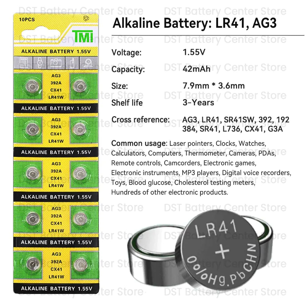 Round Cell Coin Alkaline Battery