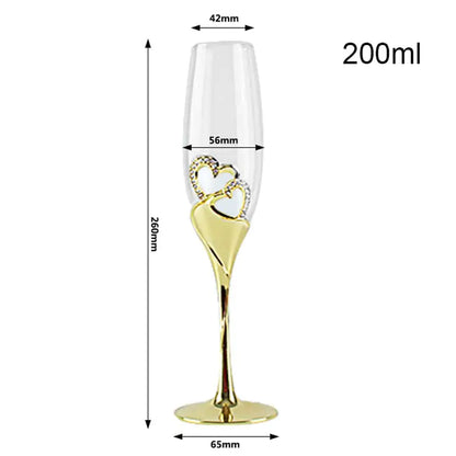 Crystal Wedding Champagne Glasses