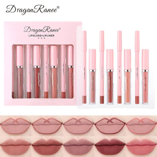 4pcs Lip Gloss Lip Liner Pen Set